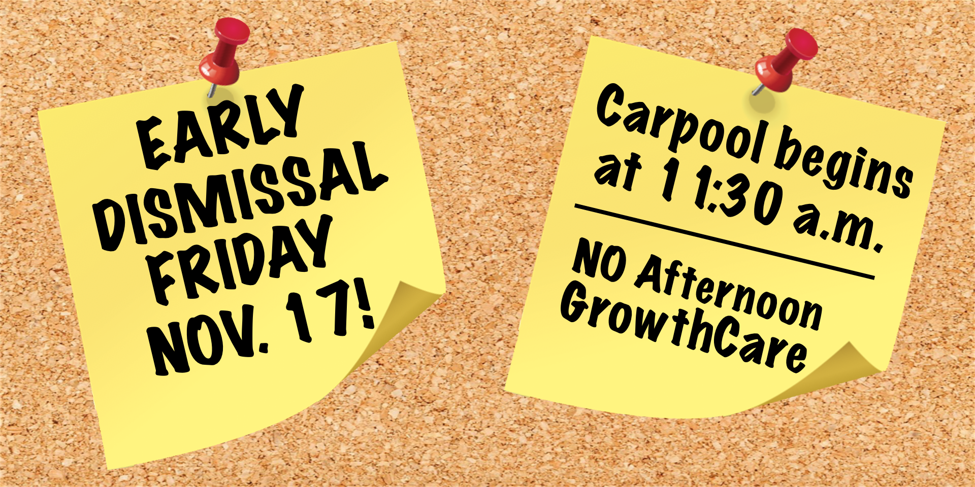 Nov 17 2023 early dismissal
